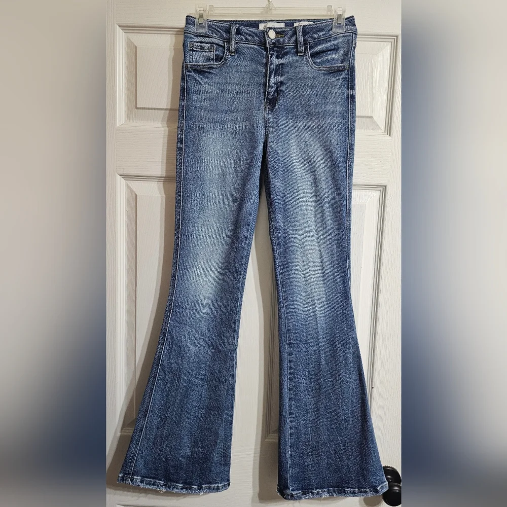 KanCan Signature Girls Flare Jeans - Picture 1 of 4